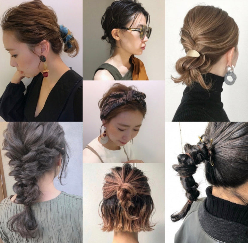 Style your puffy hair on rainy days